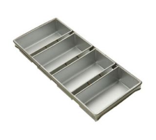 Focus Four Pan Strapped Bread Pan, Aluminized Steel w/ Silicone Glaze