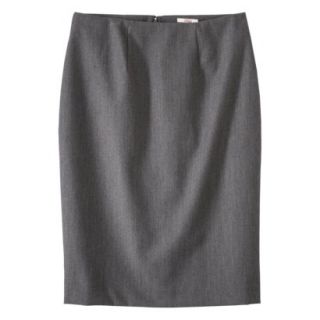 Merona Womens Twill Pencil Skirt   Heather Gray   18