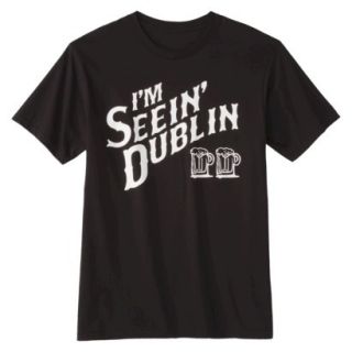 Mens Seein Dublin Graphic Tee   Black L