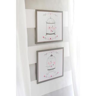Olivia Rose 2 piece Hanging Wall Art In Pink (Pink/ greyCoordinates with Olivia Rose CollectionDimensions 10 inches high x 10 inches longCare instructions Spot clean onlyThe digital images we display have the most accurate color possible. However, due t