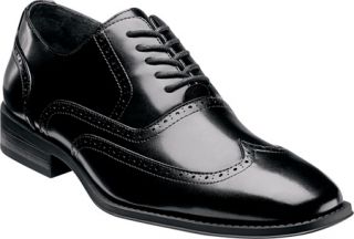 Mens Stacy Adams Wardell 20139   Black Leather Lace Up Shoes