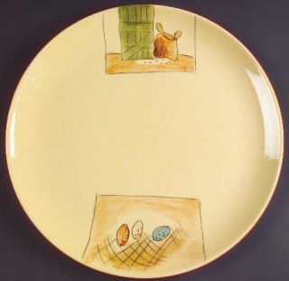 Studio Nova Barnyard Dinner Plate, Fine China Dinnerware   Molde,Colored Eggs,Mu
