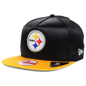 Pittsburgh Steelers New Era NFL Team Satin A Frame 9FIFTY Snapback Cap