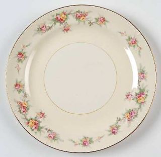 Homer Laughlin  N1627 Salad Plate, Fine China Dinnerware   Eggshell Nautilus,Pin