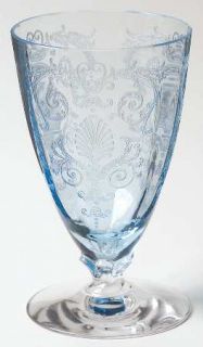 Fostoria Versailles Blue Juice Glass   Stem #5098, Etch #278, Blue