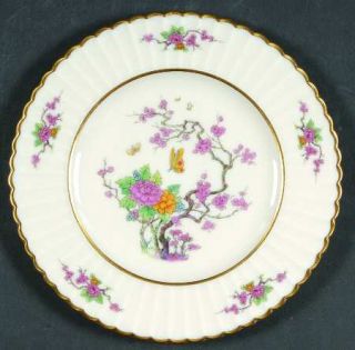 Lenox China Ming Temple Bread & Butter Plate, Fine China Dinnerware   Fluted Rim