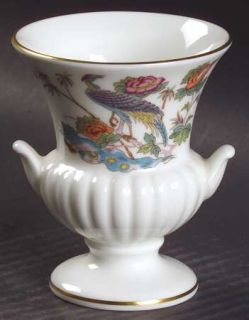 Wedgwood Kutani Crane Mini Bud Vase, Fine China Dinnerware   Bone, Bird, Floral
