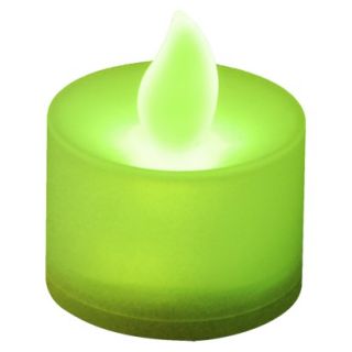 Battery Operated LED Tea Lights   Green (12 Count)