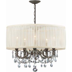 Crystorama Lighting CRY 5535 PW SAW CLM Brentwood Chandelier Hand Polished