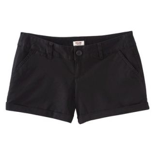 Mossimo Supply Co. Juniors Mid Length Woven Short   Black 9