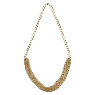 Womens Fashion Multi Strand Necklace   Gold(36)