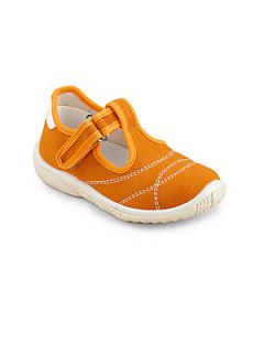 Girls T Strap Sneakers   Orange