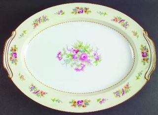 Noritake Empire 16 Oval Serving Platter, Fine China Dinnerware   Mulitcolor Flo