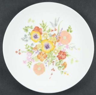 Wedgwood Summer Bouquet Luncheon Plate, Fine China Dinnerware   Multicolor Flora