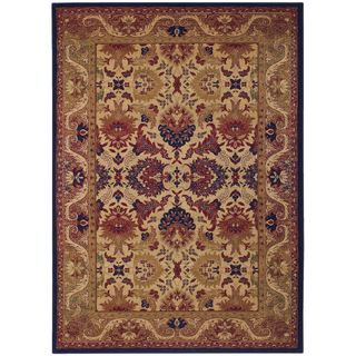 Anatolia Royal Plume/ Navy port Wine Area Rug (311 X 56) (NavySecondary colors Cream, Indigo, Plum, Port Wine, Sage, Tan and Terra CottaPattern FloralTip We recommend the use of a non skid pad to keep the rug in place on smooth surfaces.All rug sizes a