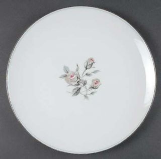 Noritake Margot Dinner Plate, Fine China Dinnerware   Pale Green Ring, Roses, Co