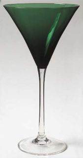 Lenox Holiday Gems Emerald Martini Glass   Green Bowl, Clear Stem