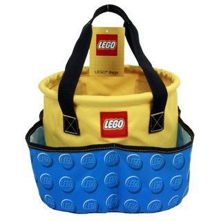 Lego Big Toy Bucket (Blue/YellowOpen main compartment with plastic ring to keep its shape and make it easy to see everything insideFour outer volume pockets keep smaller items organizedWebbing handles make it easy to transport it from one place to another