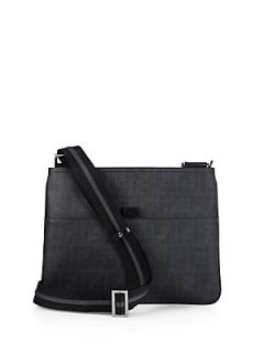 Fendi Small FF Logo Messenger   Black