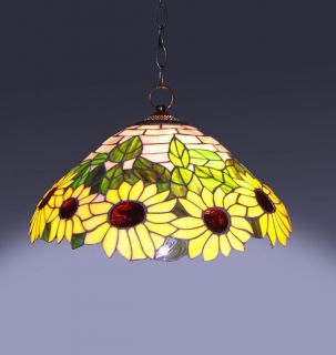 Tiffany Style Sunflower Hanging Lamp