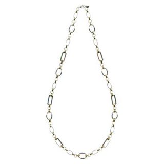 Long Link Necklace   Silver