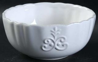 American Atelier Bianca Fleur Soup/Cereal Bowl, Fine China Dinnerware   White,Sc