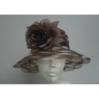 Swan Womens Brown/ Ivory Braided Crinoline Floppy Hat (Crinoline/ polyesterBrim width 3.5 inchesOne size fits most)