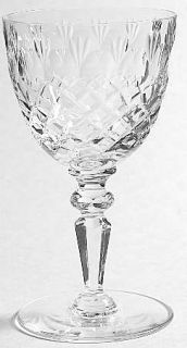 Ebeling & Reuss Kinglsey Wine Glass   Cut, Ball In Stem