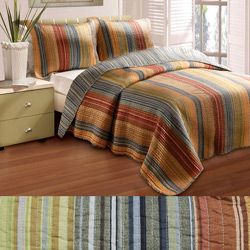 Katy Full/ Queen size 3 piece Quilt Set