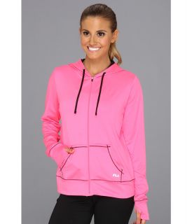Fila Day Glo Hoodie Womens Sweatshirt (Pink)