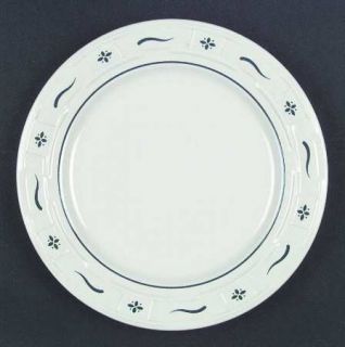 Longaberger Woven Traditions Classic Blue Dinner Plate, Fine China Dinnerware  