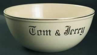 Homer Laughlin  Tom&Jerry Open Tom And Jerry Bowl, Fine China Dinnerware   Gold