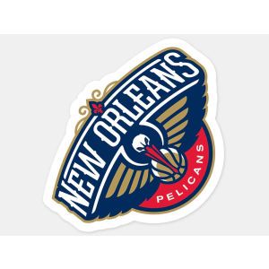 New Orleans Pelicans Wincraft 4x4 Die Cut Decal Color
