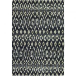 Easton Mirador/ Grey Power loomed Area Rug (53 X 76) (GreySecondary colors Bark, Black, Brown, Burnt Kindling, Mushroom, Slate BluePattern DiamondTip We recommend the use of a non skid pad to keep the rug in place on smooth surfaces.All rug sizes are a