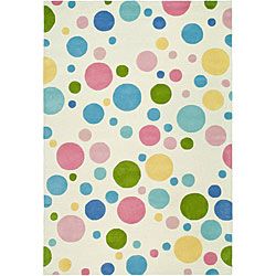 Handmade Soho Bubblegum Ivory/ Multi N. Z. Wool Rug (6 X 9) (MultiPattern GeometricTip We recommend the use of a non skid pad to keep the rug in place on smooth surfaces.All rug sizes are approximate. Due to the difference of monitor colors, some rug co