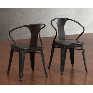 Tabouret Charcoal Grey Stacking Chairs (set Of 4)