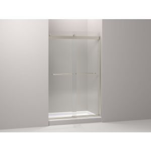 Kohler K 706014 L ABV Levity Sliding shower door with towel bar and 1/4 crystal