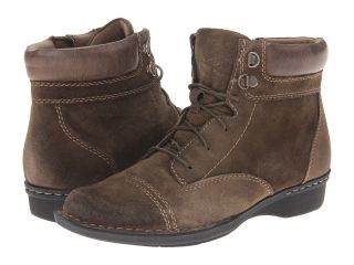 Clarks Whistle Villa Womens Lace up Boots (Brown)