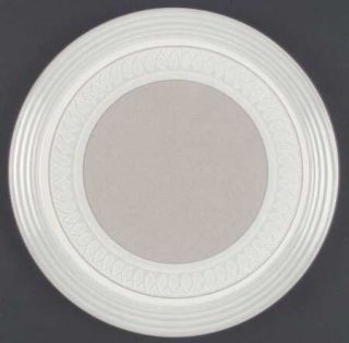 Mikasa Claridge Dinner Plate, Fine China Dinnerware   Cera Stone,Gray Outlined O