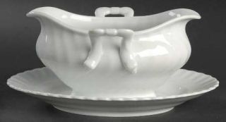 Kaiser Nicole (Swirl) Gravy Boat with Attached Underplate, Fine China Dinnerware