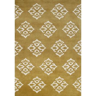 Alliyah Hand Made Tufted Harvest Gold Made In New Zealand Blend Wool Rug (5 X 8)