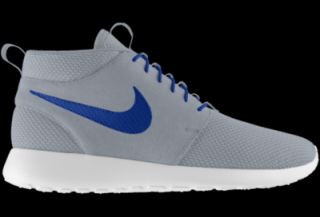 Nike Roshe Run Mid Premium iD Custom Kids Shoes (3.5y 6y)   Grey