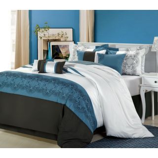 Chic Home Beluga Embroidered Comforter Set Multicolor   34CQ105X HE