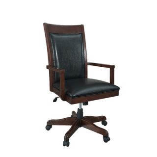 iQuest Furniture Companion Mid Back Leather Office Chair with Arms IQ COM CHA