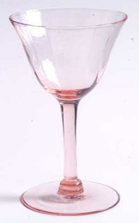 Tiffin Franciscan 14196 Pink Liquor Cocktail   Stem #14196, Pink, Optic
