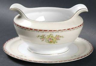 Royal Embassy Oneida Gravy Boat with Attached Underplate, Fine China Dinnerware