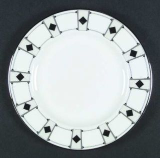 Lenox China Prism Platinum Salad Plate, Fine China Dinnerware   Classics, Taupe