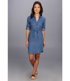 Calvin Klein Chambray Shirt Dress Womens Dress (Blue)