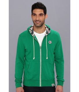 Sperry Top Sider Solid Zip Up Hoodie Mens Sweatshirt (Green)