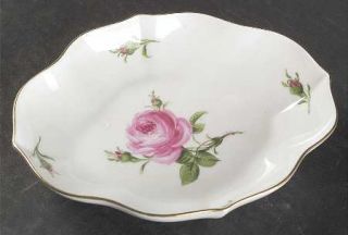 Meissen (Germany) Rose Pink (X Backstamp) Small Oval Tray, Fine China Dinnerwa